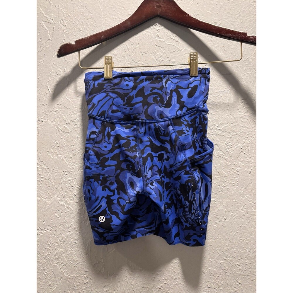 Lululemon Fast and Free High-Rise Biker Shorts 6" * 5 Pocket Size 2